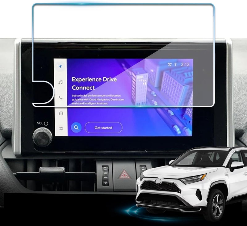 VIAROOM Screen Protector for Toyota RAV4 2023-2025,Tempered Glass Protective Film For RAV 4 LE/XLE/Adventure/XLE Premium/SE/Woodland Edition 2025 2024 Accessories- 8 inch - Image 1
